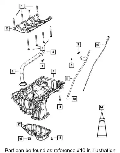 Масляный щуп CHRYSLER 68249436AC