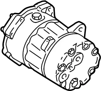 компрессор кондиционера VW 1H0820803D VAG