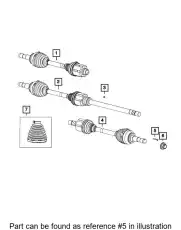 STUD 68135205AA CHRYSLER