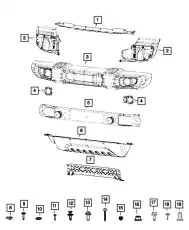 BEAM 68352789AC CHRYSLER