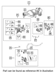 SENSOR 68137383AA CHRYSLER