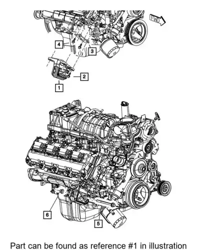 BRACKET 68137447AA CHRYSLER