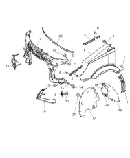 WHEELHOUS 68014739AA CHRYSLER