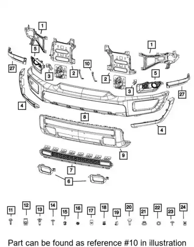 BRACE 68253754AA CHRYSLER