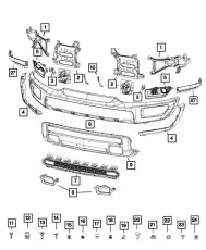 BRACE 68253755AA CHRYSLER