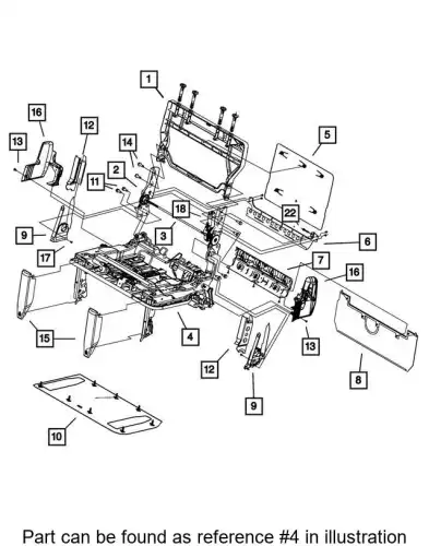 FRAME 68141065AC CHRYSLER