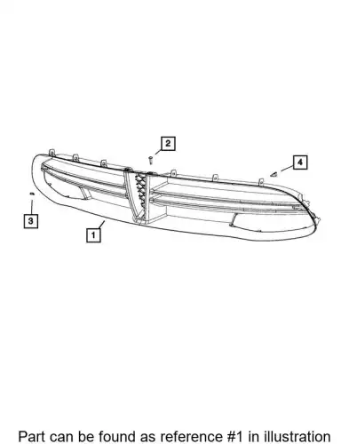 Решетка радиатора CHRYSLER 68141085AB