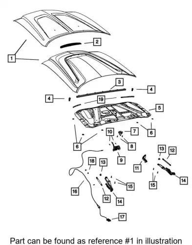 HOOD 68142359AG CHRYSLER