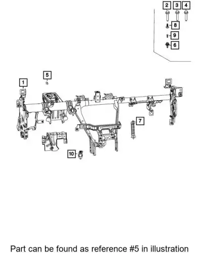WASHER 68255423AA CHRYSLER