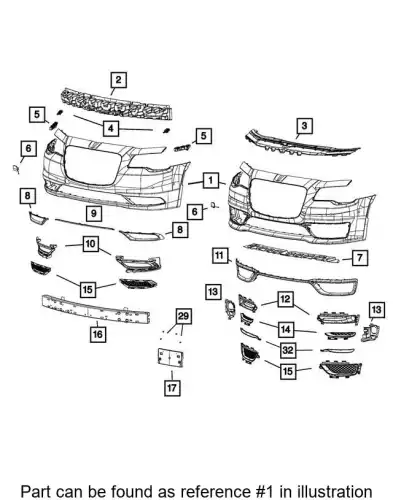 FASCIA 5PN41TZZAE CHRYSLER