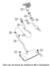 MUFFLER 68142888AC CHRYSLER
