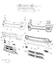 FASCIA 68144225AD CHRYSLER