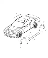PUSH PIN 68257098AA CHRYSLER
