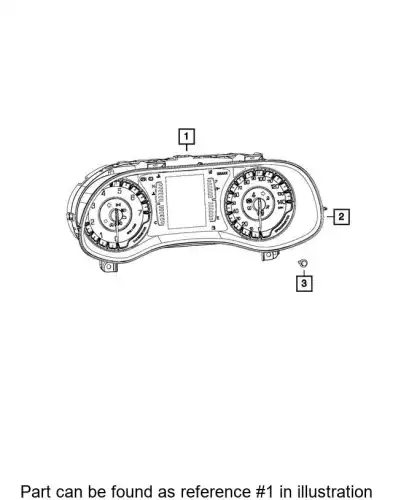 CLUSTER 68259071AD CHRYSLER