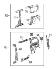 PANEL 68259297AA CHRYSLER