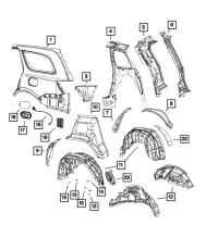 Подкрылок CHRYSLER 68367481AC
