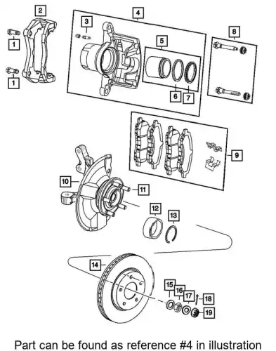 CALIPER 68368166AA CHRYSLER