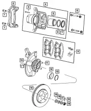 CALIPER 68368167AA CHRYSLER