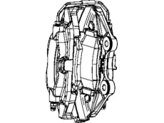 Суппорт тормозной CHRYSLER 68146612AA