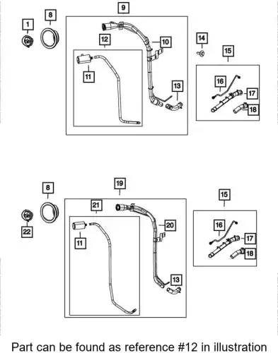 Топливный фильтр CHRYSLER 68146984AA