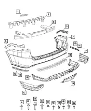 FASCIA 68260788AA CHRYSLER