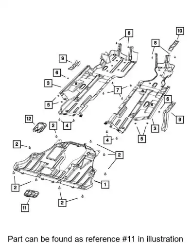 DOOR 68260961AA CHRYSLER