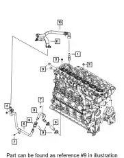 CLAMP 68027849AA CHRYSLER