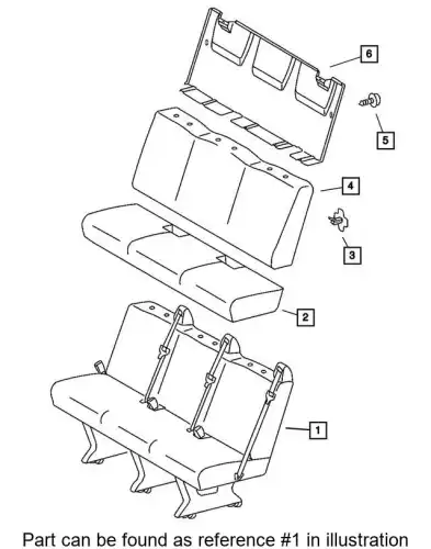 SEAT 68028803AA CHRYSLER
