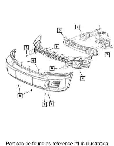 FASCIA 68029831AB CHRYSLER