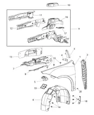 DOOR 68156815AA CHRYSLER