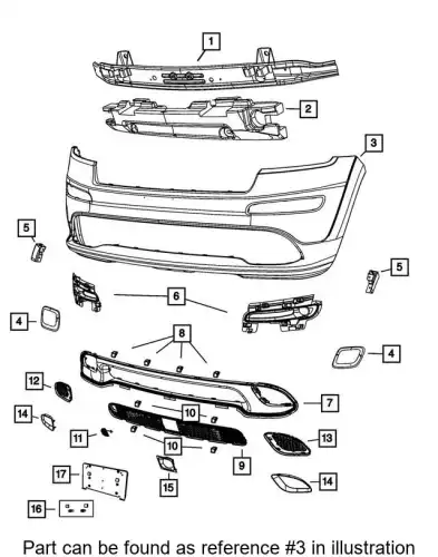 FASCIA 68157869AC CHRYSLER