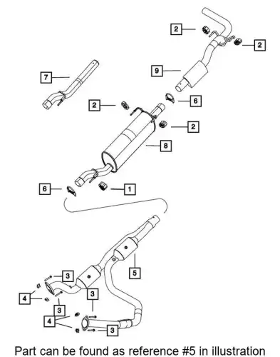 CONVERTER 68265738AA CHRYSLER