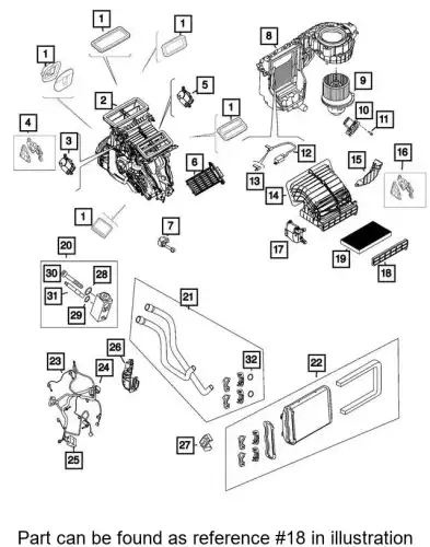 DOOR 68266032AA CHRYSLER