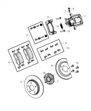 Суппорт тормозной CHRYSLER 68159524AA