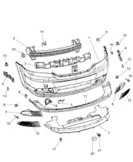 FASCIA 68034169AD CHRYSLER