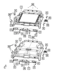 HEADLINER 5RW50HDAAB CHRYSLER