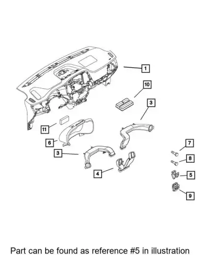 CLIP 68162835AA CHRYSLER