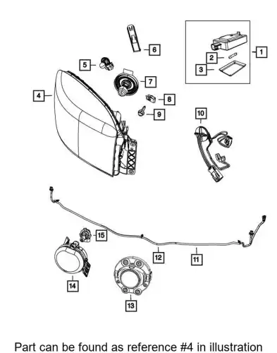 Фара CHRYSLER 68270497AE