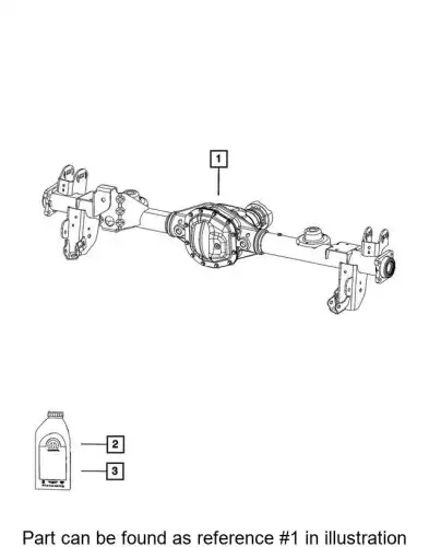 AXLE 68401549AA CHRYSLER