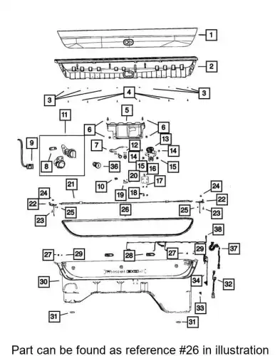 SEAL 68402109AA CHRYSLER