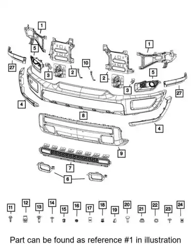 BRACKET 68271501AC CHRYSLER