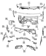 SILENCER 68166858AC CHRYSLER
