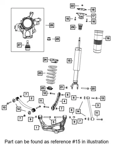 ABSORBER 68406603AA CHRYSLER