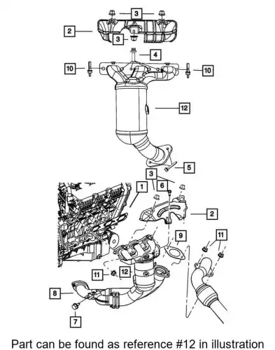 CONVERTER 68042142AB CHRYSLER
