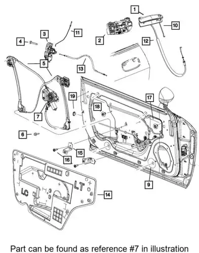 Стеклоподъемник  CHRYSLER 68043883AA