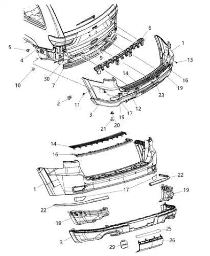 FASCIA 68424185AA CHRYSLER