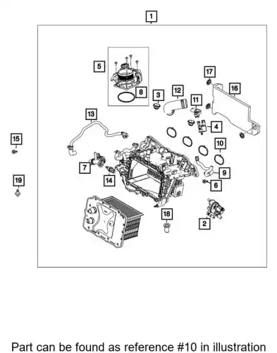 Прокладка коллектора CHRYSLER 68428453AA