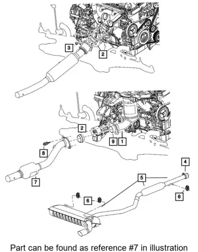 CONVERTER 68045346AB CHRYSLER