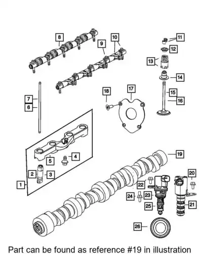 Распредвал CHRYSLER 68279273AA