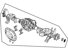 68046214AD REAR AXLE CHRYSLER